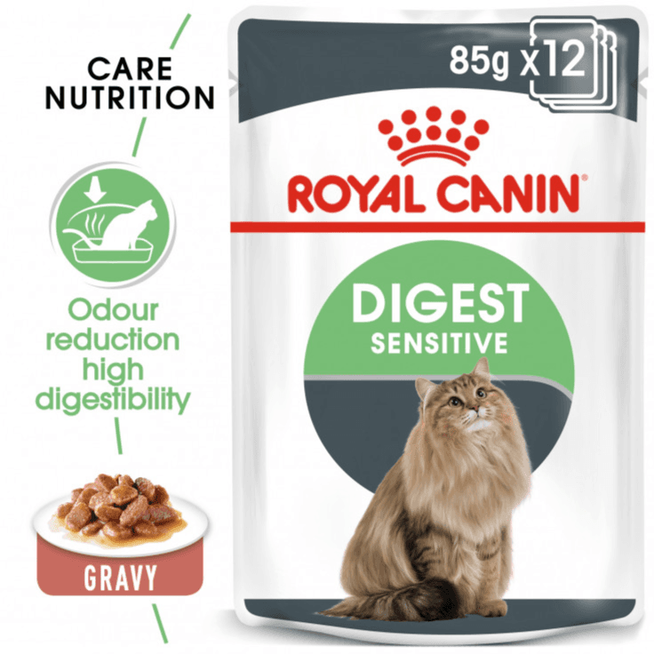 Royal Canin Digest Sensitive Gravy Wet Food - 12 Pouches