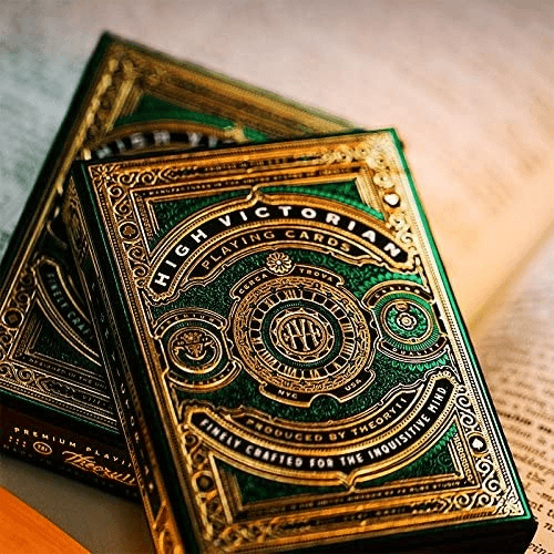 High Victorian Green Playing Cards