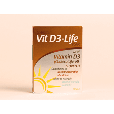 Life On Vitamin D3 50,000 Iu Tab 15 S