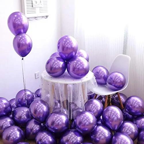 Purple Chrome Balloons