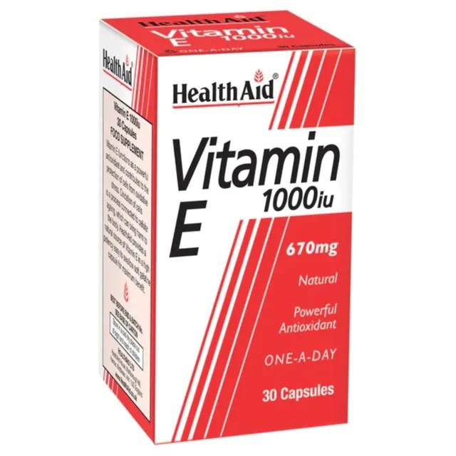 Health Aid Vitamin E 1000iu Capsules 30's