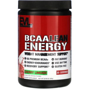 Evl BCAA Lean Energy 309gm Cherry Limeade (Buy 2 Get 1 Free)