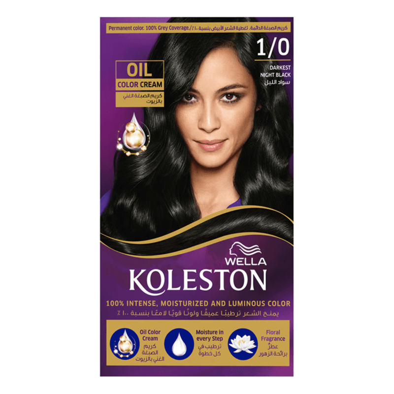 Wella Koleston 1/0 Darkest Night Black Hair Color