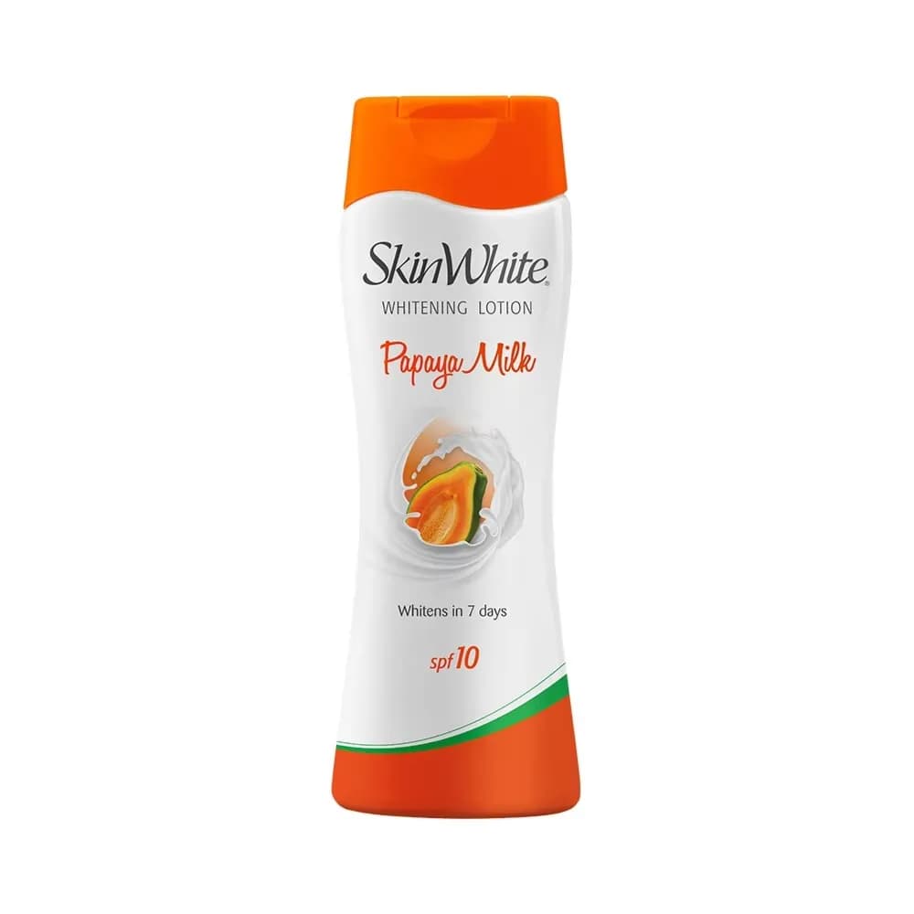 Skin White Whitening Lotion Papaya Milk Whitens In 7 Days SPF 10 200ml