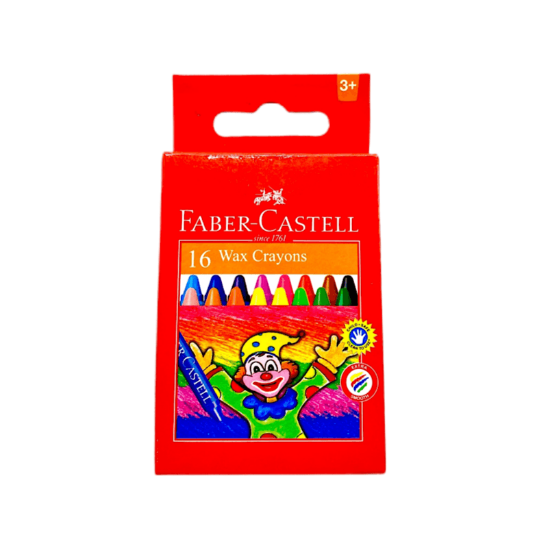 Faber-castell Wax Crayon Set 75mm 16 Colours - 60