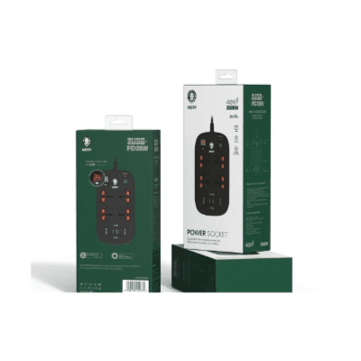 Green Lion Power Socket Black