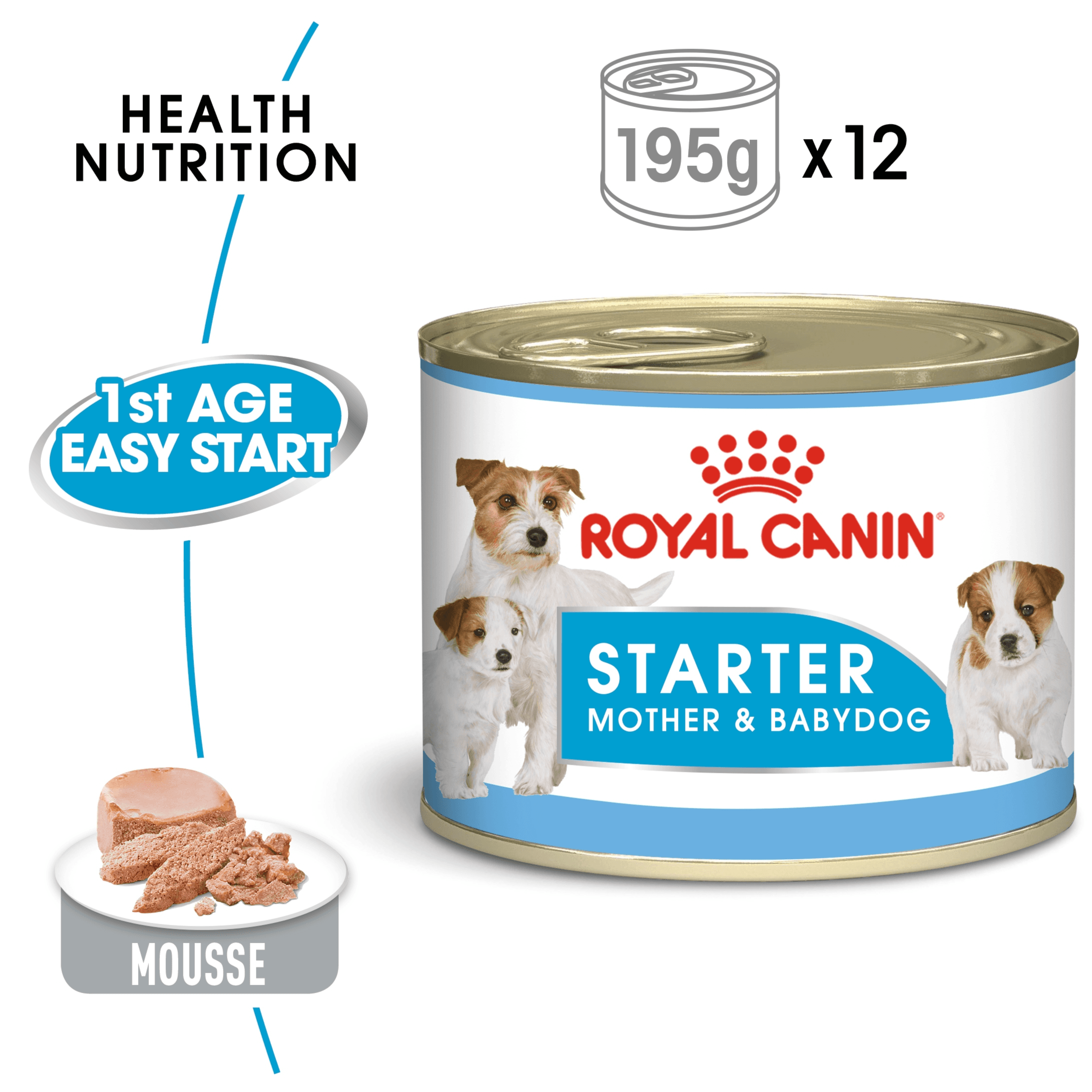 Royal Canin Starter Mousse Wet Food - 12 Can