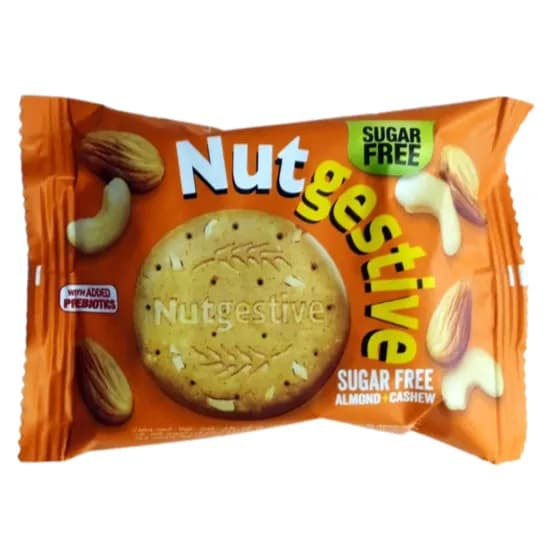 Nutgestive Sugar Free Almond+cashew Biscuits 40g