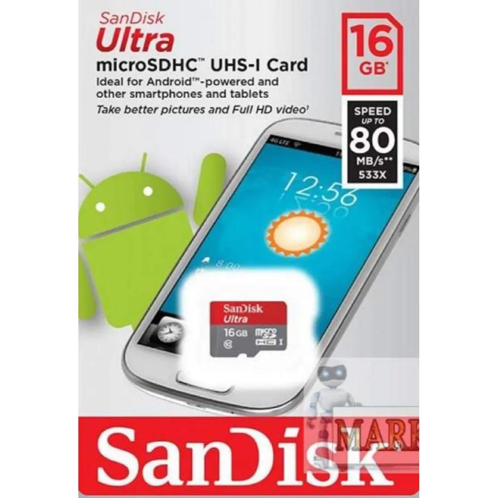 16gb Microsd Ultra Sandisk Memory Card