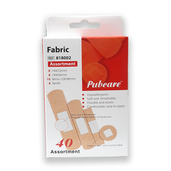 Pubcare Fabric Plasters Assorted 40's