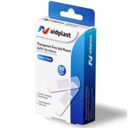 Aidplast Water Resistant Transparent Plaster Ref-V810 19mm x 72mm 20 Pieces