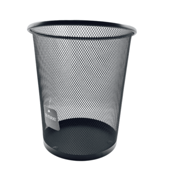 Maxi Metal Mesh Dustbin Round 9ltr, 26x23cm Black Colour - 11804