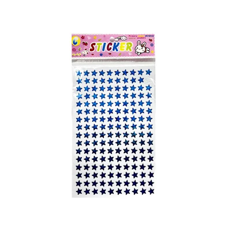 Small 10sheets Star Stickers Purple Colour - 3286