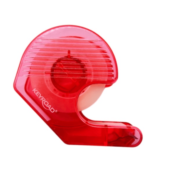 Keyroad 18mm Clear Tape With Dispenser Red Colour - 12007