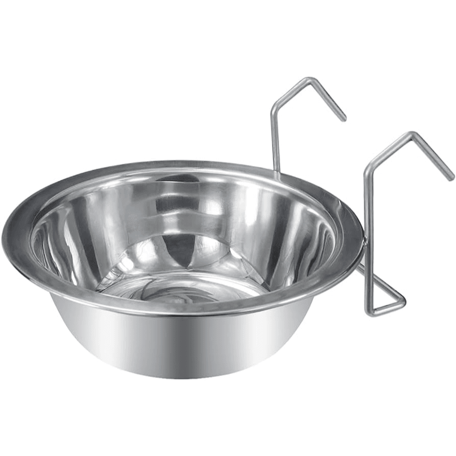 Stainless Steel Hanging Bowl with Bolt Hook - Medium