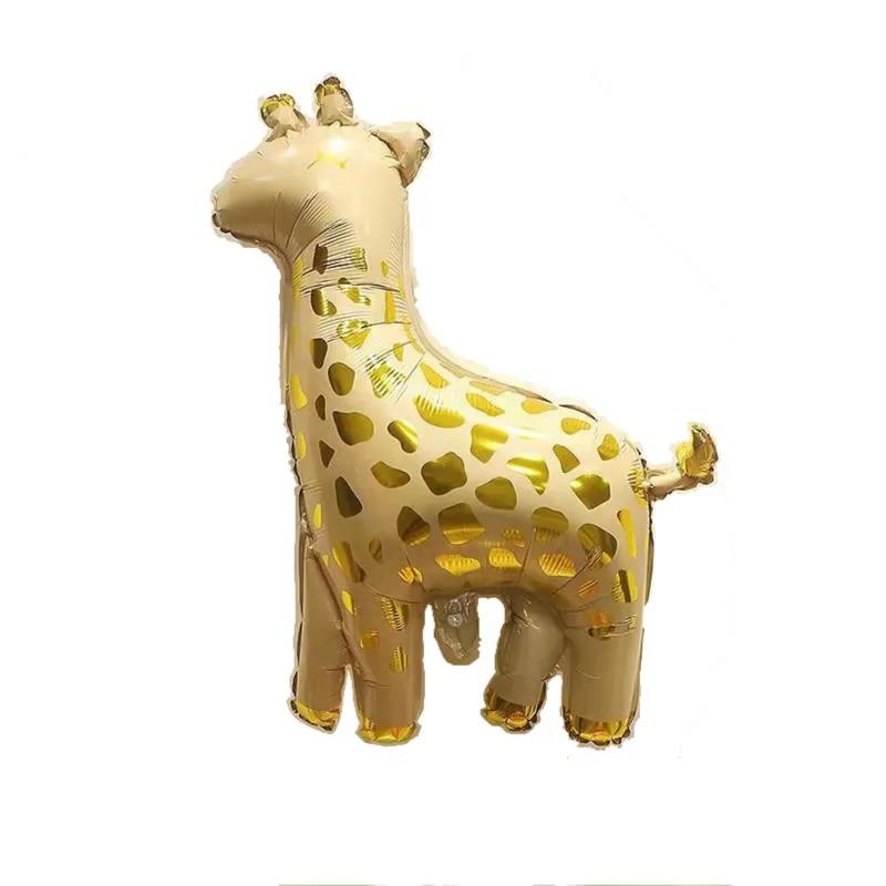 24 Inch Giraffe Gold Foil Balloon With Helium Gas