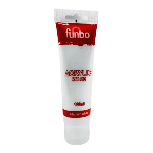 Funbo 100ml Acrylic White Colour - 9744