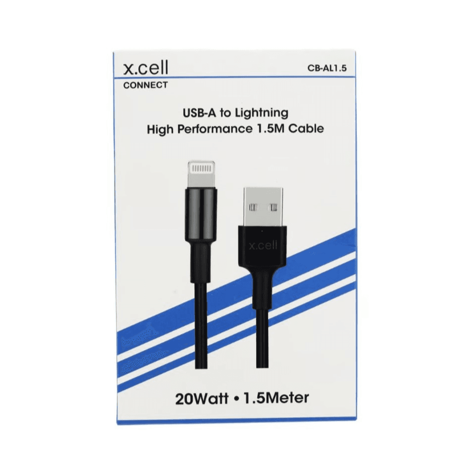 X.cell iPhone Lightning Cable 1.5 Meter Black