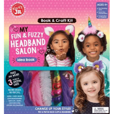 355260 My Fun & Fuzzy Headband Salon (Mixed Media Product / Mixed Media, Contains 1 Paperback / Softback And 1 Other Merchandise) By Editors Of Klutz