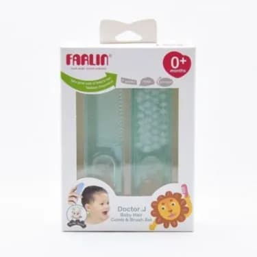 Farlin  Comb & Brush Set For Baby Hair  0+ Months