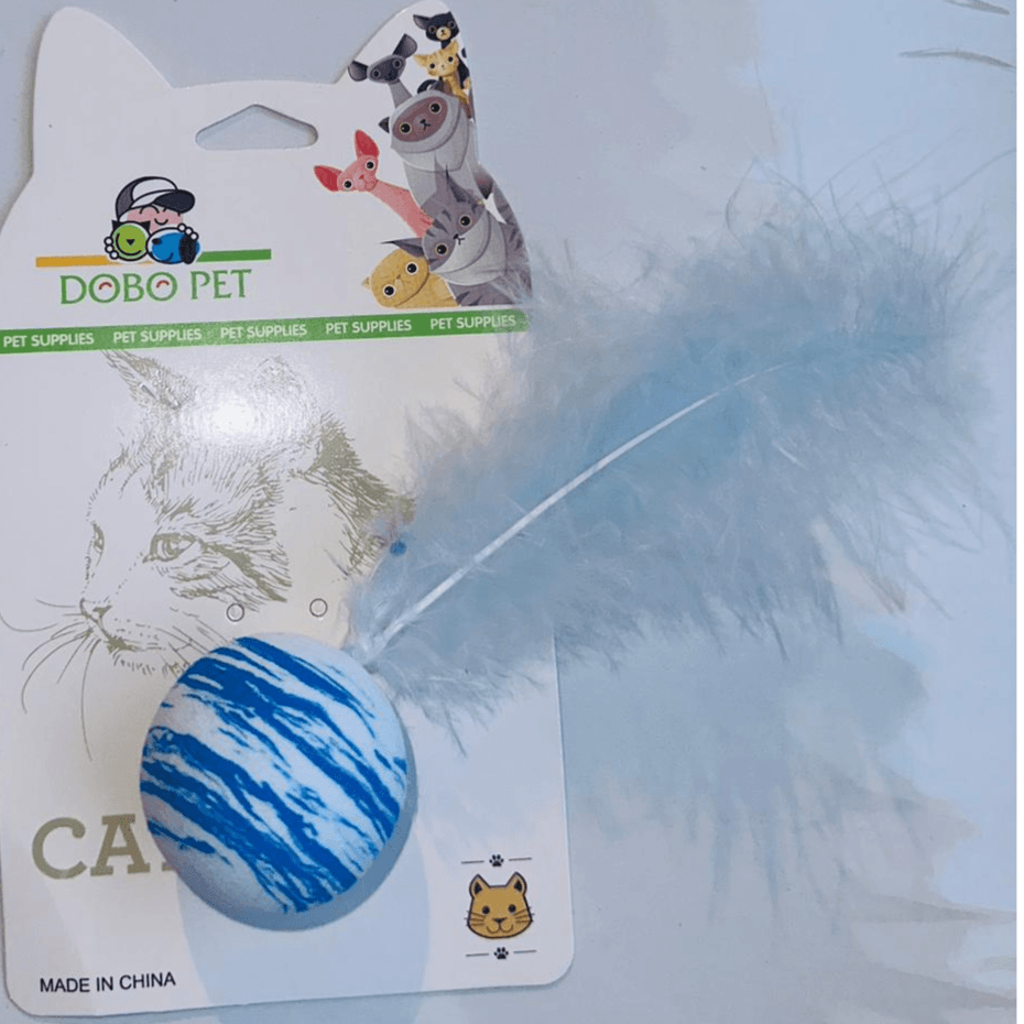 Dobo Pet Foam Feather Cat Ball Toy