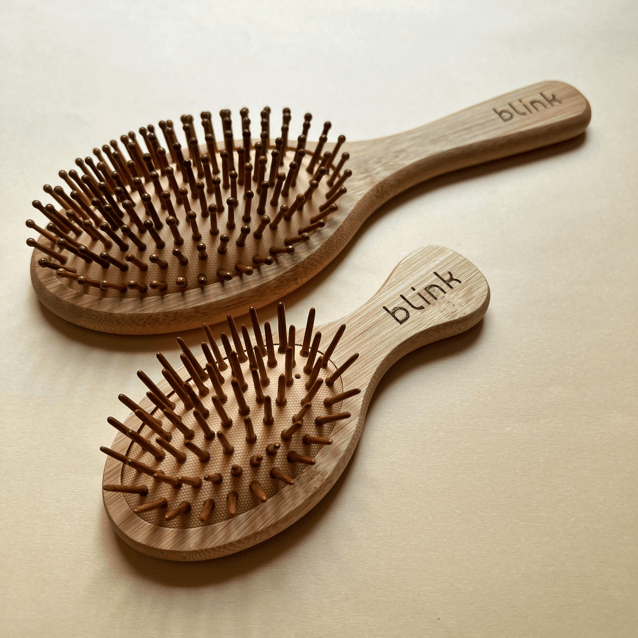 Wooden Cushion Brush + Small Wooden Cushion Comb