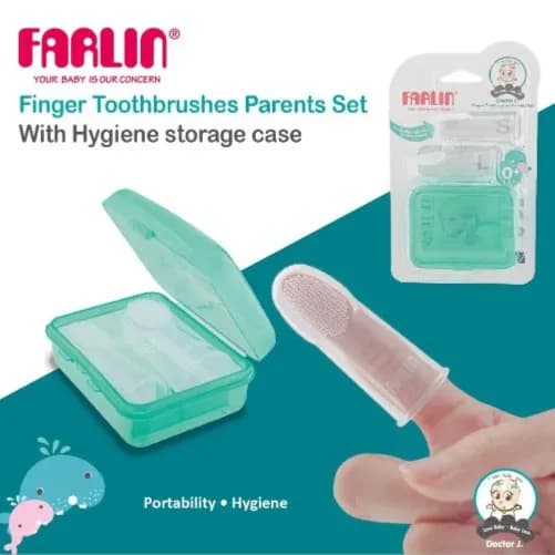 Farlin Doctor J. Finger Toothbrushes Parents Set 0+ Months Code: BB-41001