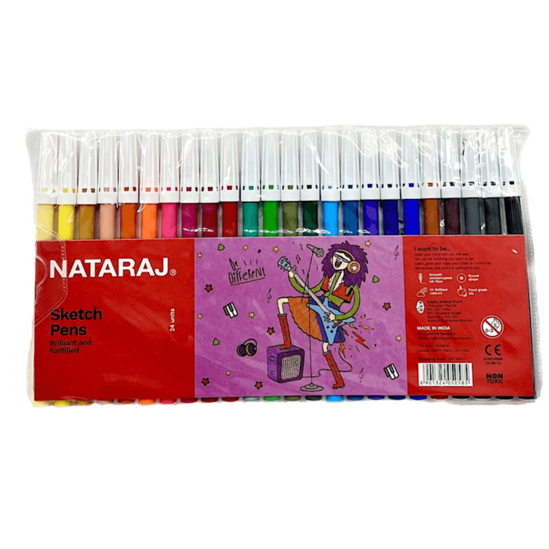 Nataraj 24 Colours Sketch Pens - 8760