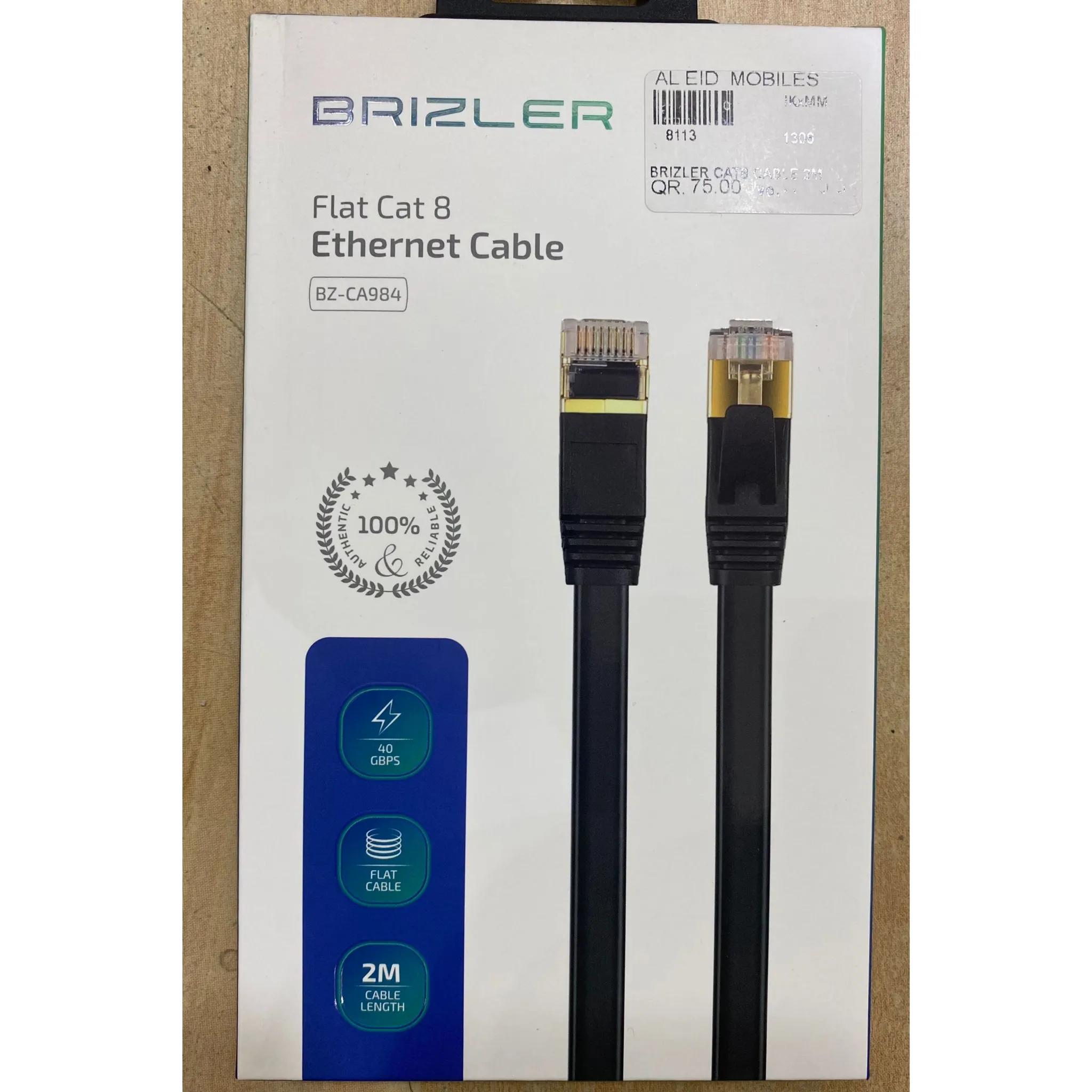 Brizler Flat Cat8 Ethernet Cable 2m