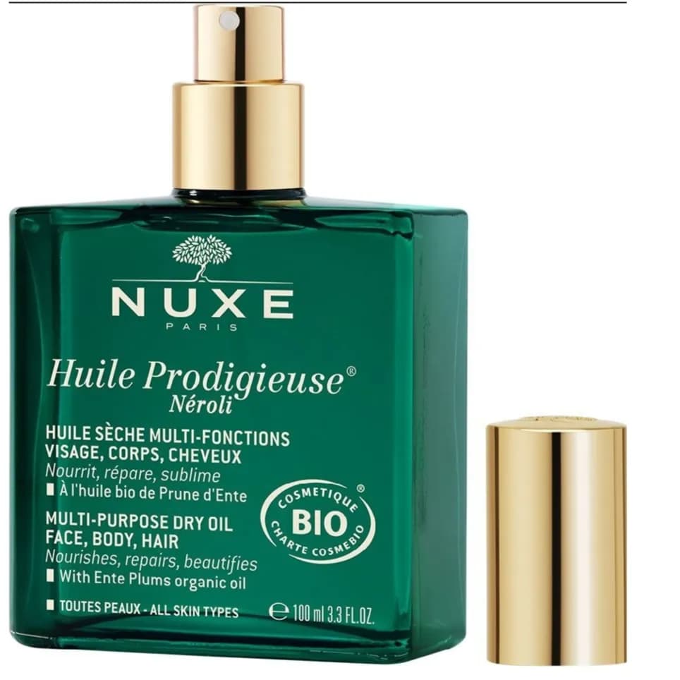 Nuxe Huile Prodigieuse Neroli Multi Purpose Dry Organic Oil For Face Body and Hair 100ml