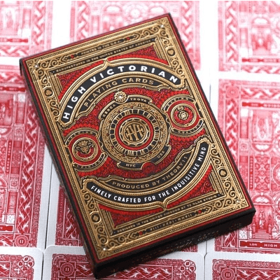 High Victorian Red Playing Cards