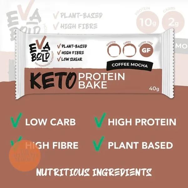 Eva Bold Keto Protein Bar Mocha Coffee 40g