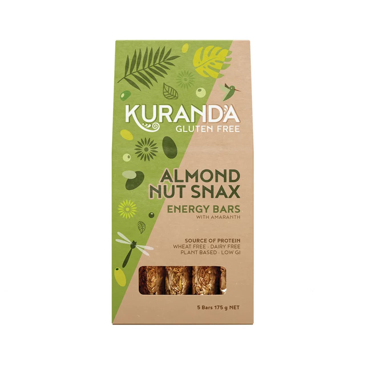 Kuranda Almond Nut Snax Bar 35g X 5 Pack