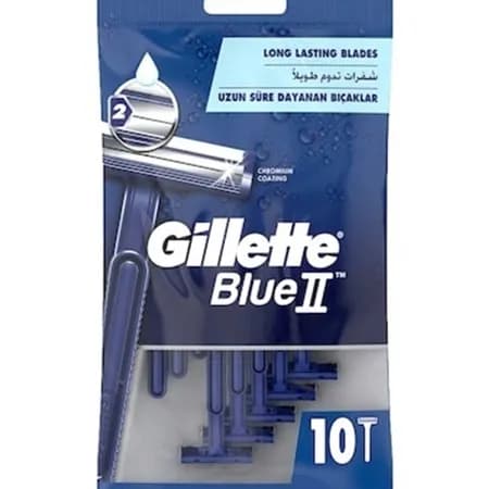 Gillette Blue 2 Long Lasting Blades 10 Pieces