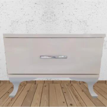 Virona Night Stand Table White With Drawer