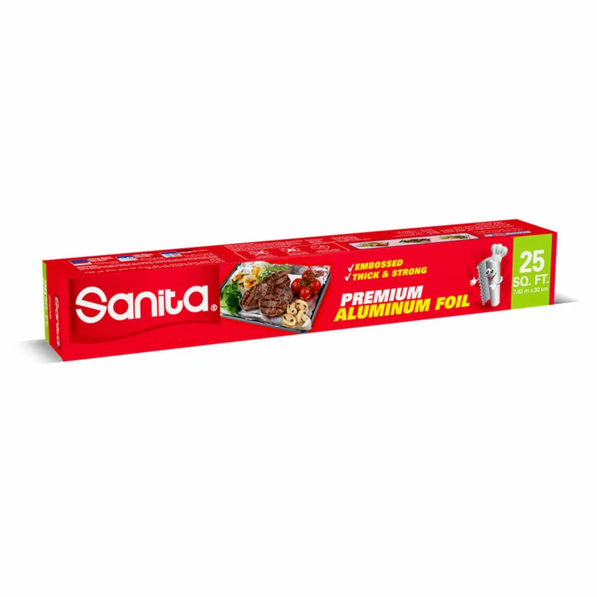 Sanita Premium Aluminum Foil 25 Sq Ft 7.62 M X 30 Cm