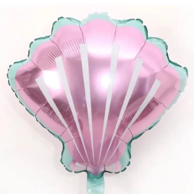 Mermaid Pink Shell Helium Balloon