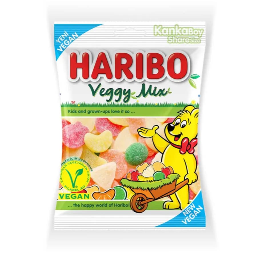 New Haribo Veggy Mix 80Gm