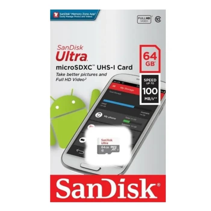 Sandisk Ultra Micro Sd Memory Card 64GB