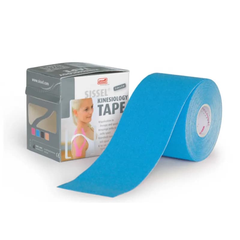 Sissel Kinesiology Tape 5 x 5cm Blue In Color