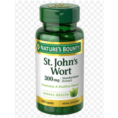 Natures Bounty St. Johns Wort 300mg Capsules 100's