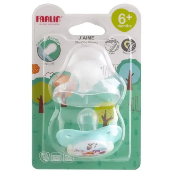 Farlin J'aime Chu Chu Cherry Pacifier Glow In Dark 6+ Months 1 Piece Code:BA-10020 (B)