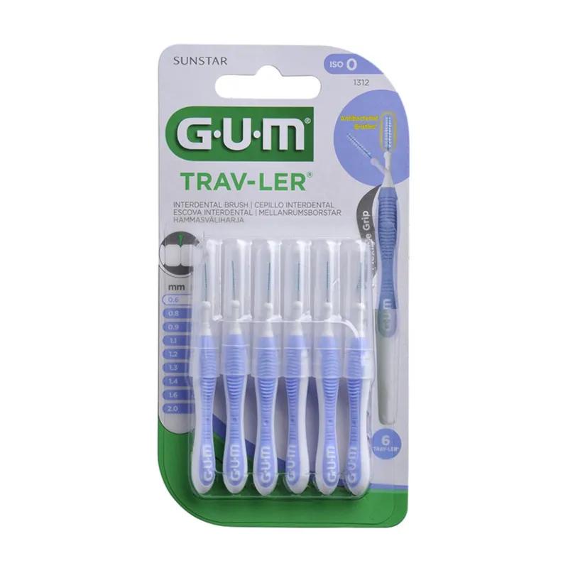 Gum Trav-ler Interdental Brush 0.6mm Ref:iso 0 /1312  6 Pieces