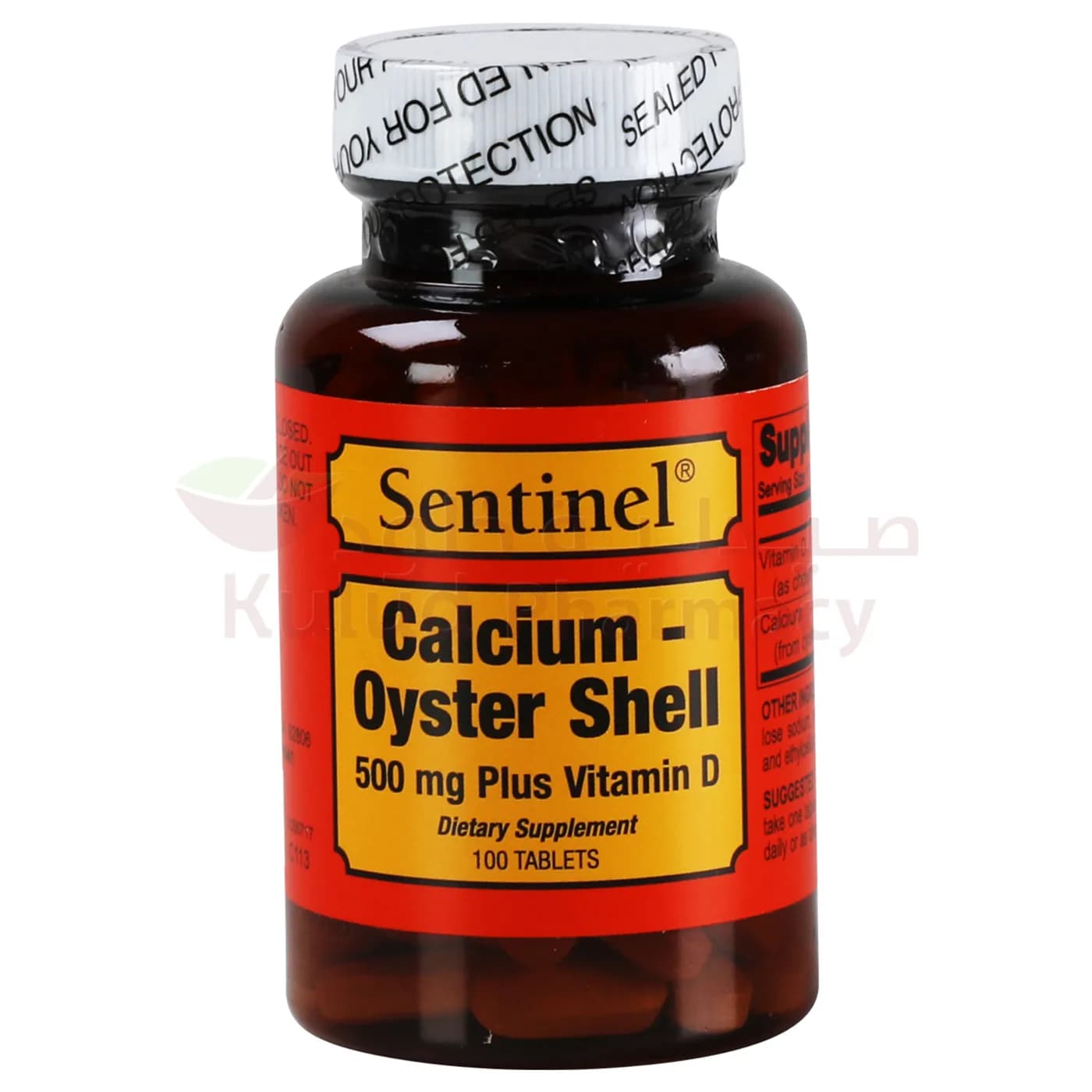 Sentinel Calcium-oyster Shell 500 Mg Plus Vitamin D