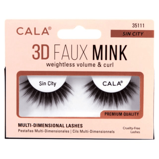 Cala 3D Faux Mink Sin City Lashes Ref-35111