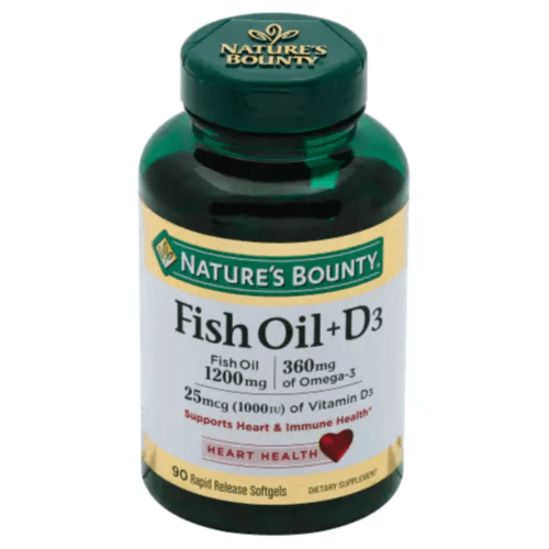 Nature's Bounty Fish Oil D3 1200Mg/D3 1000Iu 19240-046Z