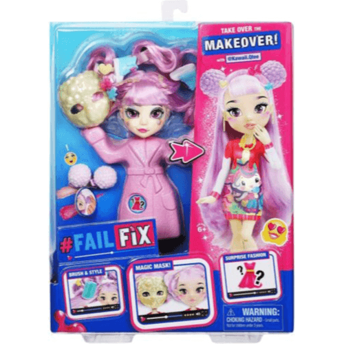 Failfix - Makeover New 8.5" Fashion Doll Pack Kawaii-Qtee