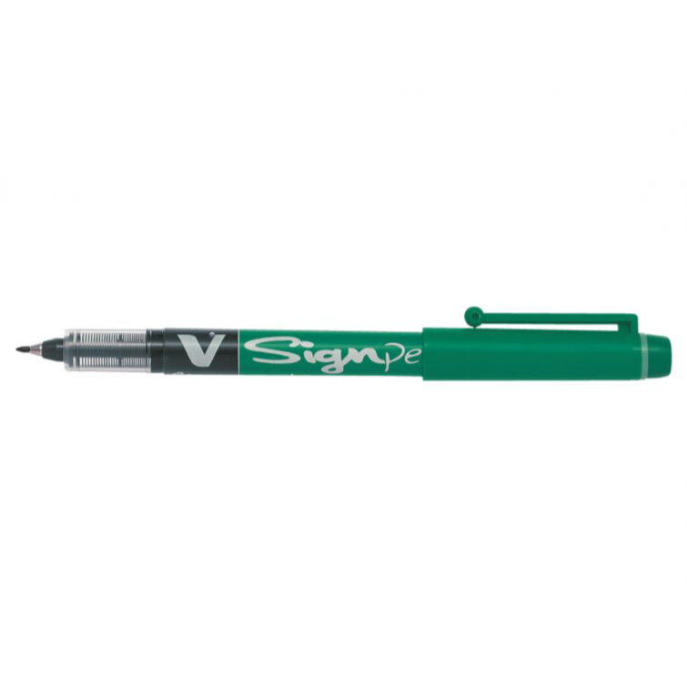 Pilot V Sign Pen Green