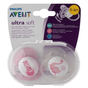 Philips Avent Ultra Soft Soother 0-6 Months Girls 2's