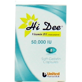 Hi Dee 50000iu Capsule 8's